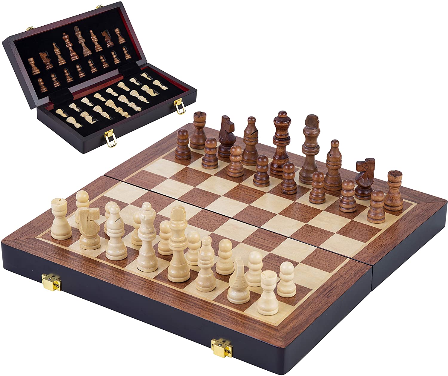 13 "schachbrett Holz Magnetischen Schach set Palisander Top Qualität mit